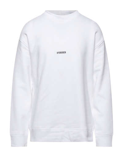 Hydrogen Sweatshirts In White