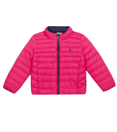 Polo Ralph Lauren Kids' Reversible Quilted Jacket In Pink