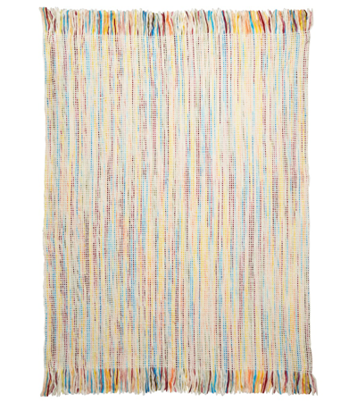 Gabriela Hearst Zircon Cashmere Blanket In Ivory Multi