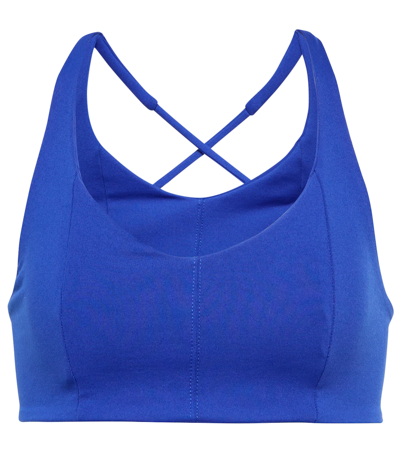Live The Process Corset Sports Bra In Blue Hour