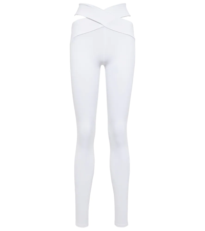 Live The Process Orion High-rise Tennis Leggings In White