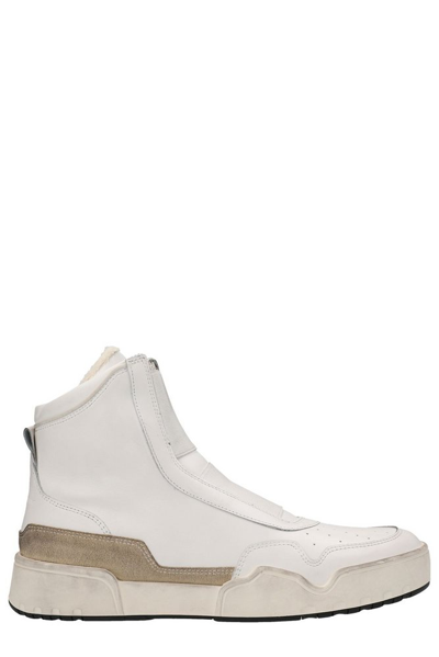 Isabel Marant Elasticated-strap High-top Sneakers In White