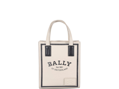 Bally Crystalia Handbag In White