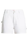 Dickies Juniors' Cotton Carpenter Shorts In White
