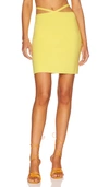 Solid & Striped The Kai Fitted Skirt In Lemon