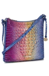 Brahmin Katie Croc Embossed Leather Crossbody Bag In Magic Ombre Melbourne