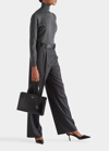 Prada Superfine Wool Turtleneck Sweater In F0480 Ardesia