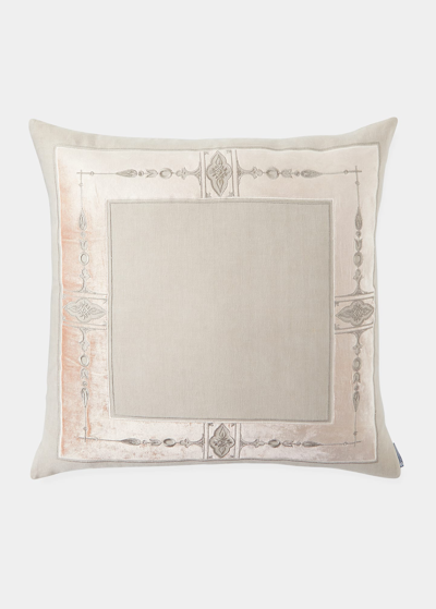 Lili Alessandra Cairo 28" Euro Pillow In Naturalsalmon