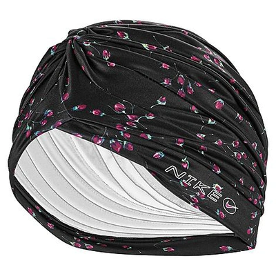 Nike Women's Printed Head Wrap In Black/active Pink/white