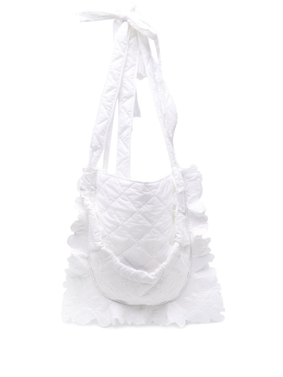 Cecilie Bahnsen Freddy Quilted Tote Bag In White