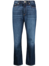 DKNY CROPPED STRAIGHT-LEG JEANS