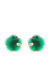 PASQUALE BRUNI 18KT ROSE GOLD TON JOLI GREEN AGATE AND DIAMOND EARRINGS