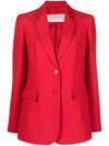Valentino Stretch Tailored Jacket In Red