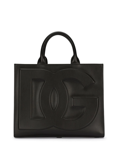 Dolce & Gabbana Medium Dg Daily Tote Bag In Black