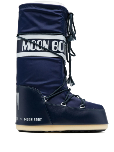 MOON BOOT ICON 系带中筒靴 