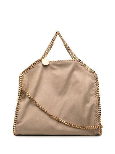 Stella Mccartney Large Falabella Tote Bag In Nude