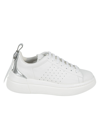 RED VALENTINO PERFORATED LACE-UP SNEAKERS