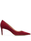 Stuart Weitzman Stuart 85mm Leather Pumps In Rot