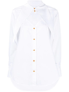 Vivienne Westwood Deconstructed Button-up Shirt In Weiss