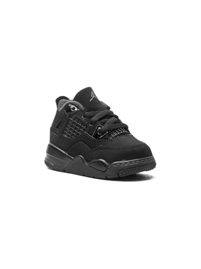 Jordan Babies'  4 Retro Sneakers In Black