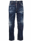 Dsquared2 Jennifer Cropped Skinny Jeans In Blue