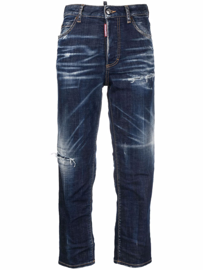 Dsquared2 Straight-leg Jeans In Blue