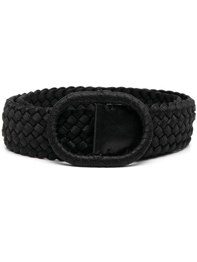 Totême Braided Wide Belt In Black