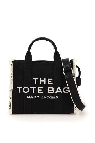 Marc Jacobs (the) Marc Jacobs The Jacquard Traveler Tote Bag Small In Black