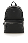 JIMMY CHOO LEATHER BACKPACK WITH STAR STUDS
