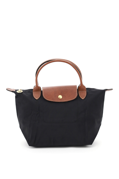 Longchamp Le Pliage Small Handbag In Black