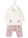 The Marc Jacobs Animal-print Embroidered Tracksuit Set In Neutrals