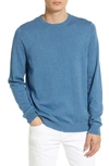 Nordstrom Cotton & Cashmere Crewneck Sweater In Blue Captain