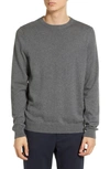 Nordstrom Cotton & Cashmere Crewneck Sweater In Grey Driftwood Heather