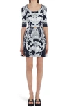 VERSACE BAROQUE PRINT CADY A-LINE DRESS