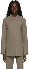 Paris Georgia Taupe Staple Shirt In Mushroom