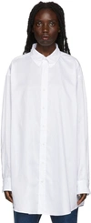 Maison Margiela White Oxford Shirt In 100 White