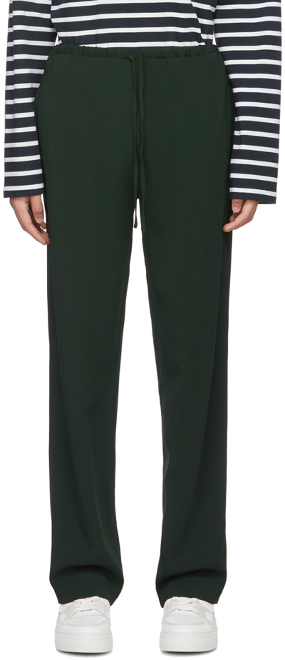 Ami Alexandre Mattiussi Ssense Exclusive Green Trousers In Evergreen