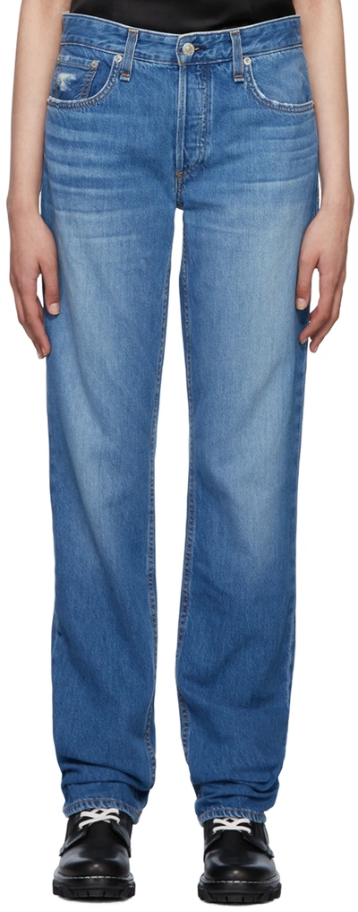 Rag & Bone Piper High-rise Straight-leg Jeans In Hermosa