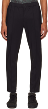 Theory Curtis Drawstring Precision Ponte Pants Black In Black
