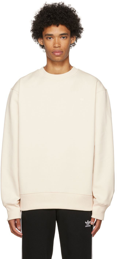 Adidas Originals Off-white Adicolor Contempo Sweatshirt In Beige