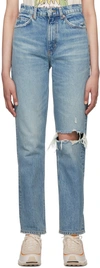 Re/done 70s Straight Jean In Worn Medium Raf