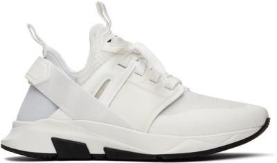 Tom Ford White Jago Leather Sneakers In White