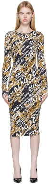 Versace Jeans Couture Womens Fitted Printed Bodycon Dress In Eg89 899 + 948