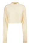 SPORTMAX SPORTMAX MAIORCA - WOOL AND CASHMERE CREW-NECK KNITWEAR