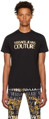 Versace Jeans Couture Black Gold Foil Logo T-shirt