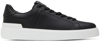 BALMAIN BLACK & WHITE B-COURT SNEAKERS