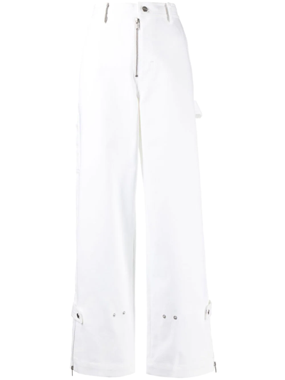 Dion Lee Utility Blouson Trousers In White