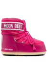 Moon Boot Logo-print Lace-up Snow Boots In Pink