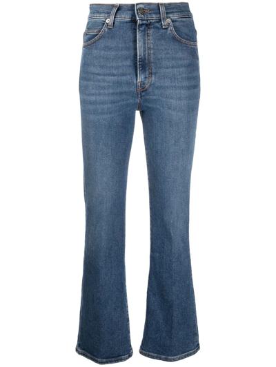Haikure High-rise Flared Jeans In Blue