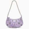 BALENCIAGA LE CAGOLE MINI LILAC WALLET WITH CHAIN